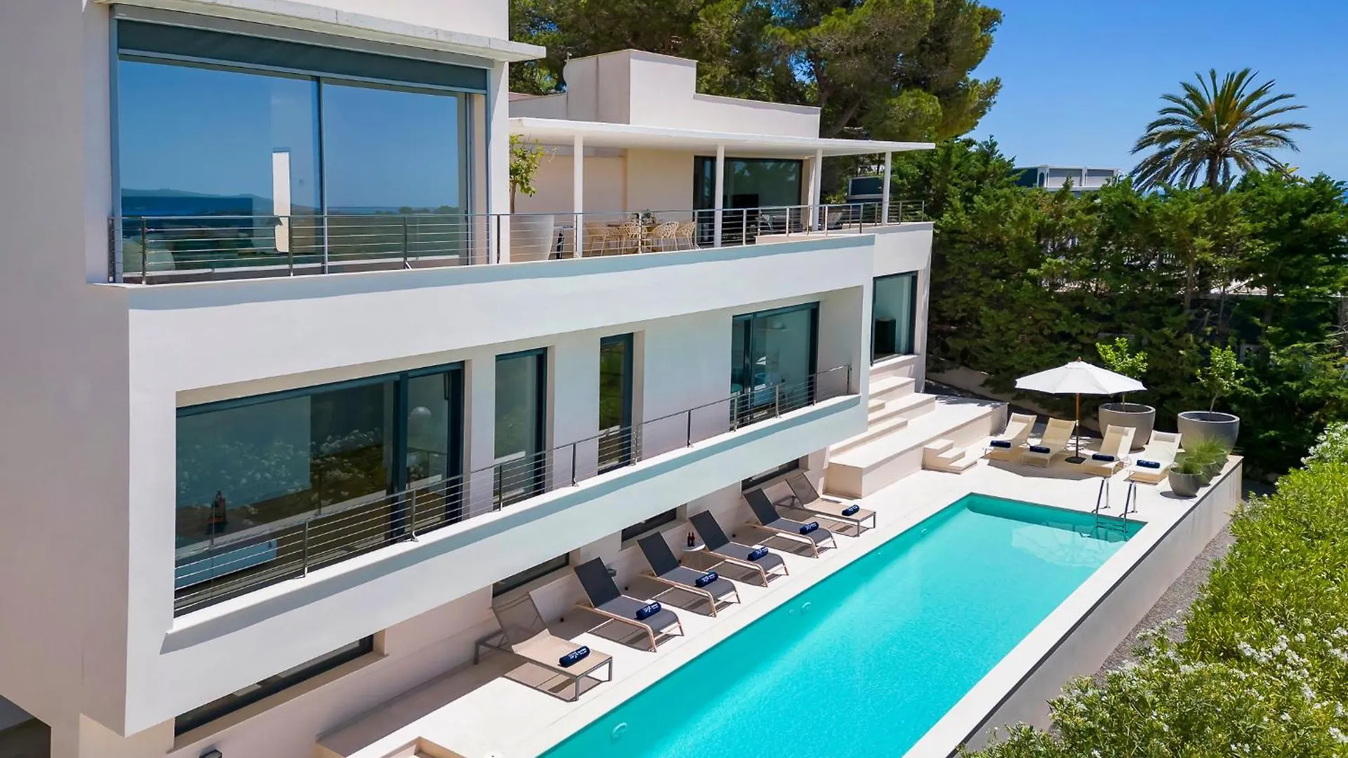 טאלאמאנקה Villa In Ibiza Town Sleeps 10 - Villa Vue ספרד